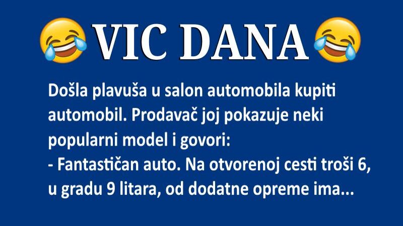 VIC DANA: Plavuša kupuje auto
