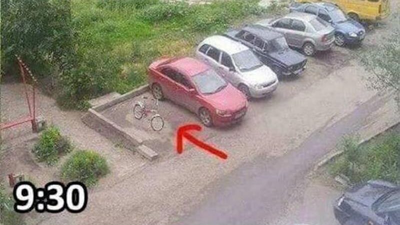 FOTO: Parkirao bicikl na mjestu za auto, kad se vratio za 10 minuta dočekalo ga iznenađenje