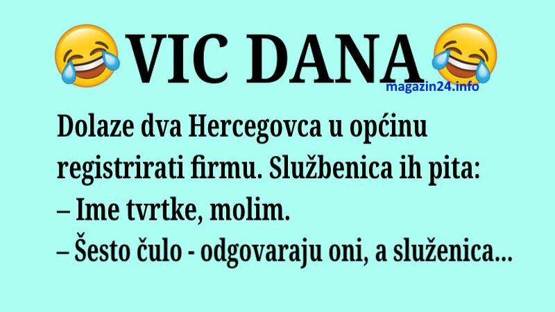 VIC DANA: Hercegovci registriraju firmu