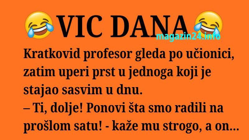 VIC DANA: Kratkovid profesor