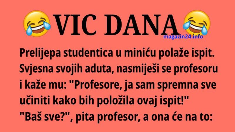 VIC DANA: Studentica u miniću